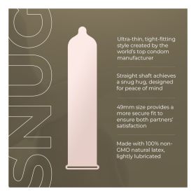 UNION SNUG Condoms | Ultra-Thin, Tighter Fitting, Body-friendly & Vegan